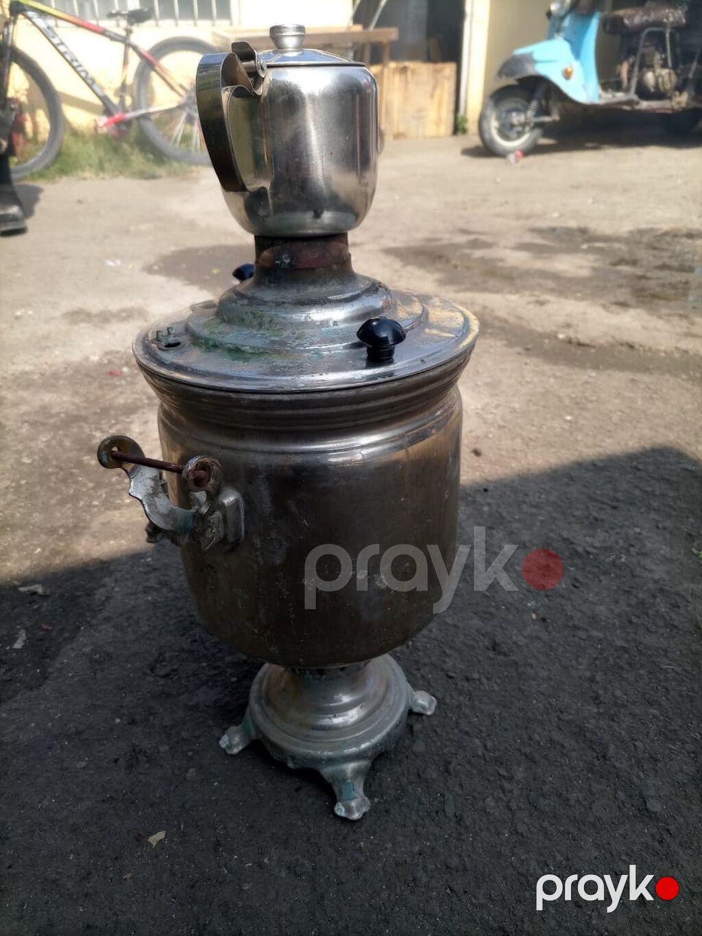 Klassik metal samovar – kömür/odla işləyən model - Material: qalın — Samovarlar, Bakı (3)