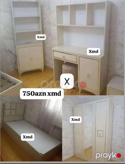 Uşaq/yeniyetmə otağı üçün dəst mebel Dəst tərkibi: - 1 nəfərlik — Bakı