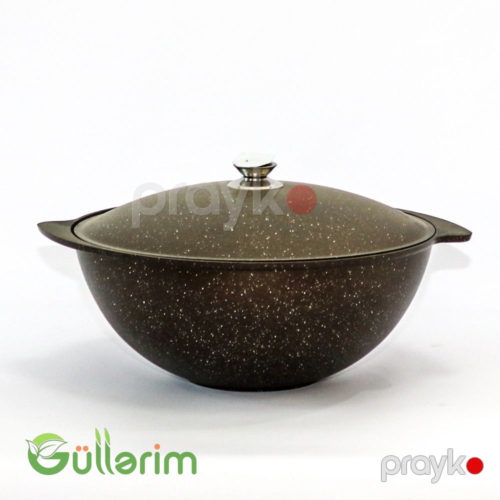 Qranit Plov Qazanı – Qapaqlı, Yapışmayan Örtüklə — Mangal və aksesuarları, Bakı (5)