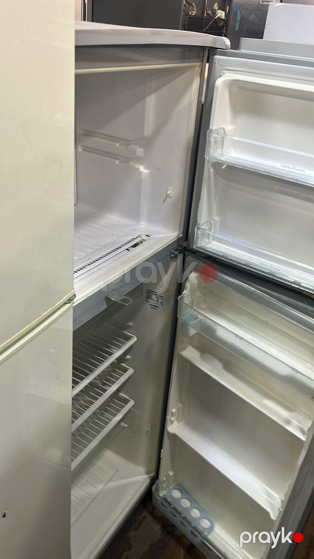 Hitachi iki qapılı soyuducu - Rəng: metalik boz - Üst kamera — Soyuducular, Digah (2)