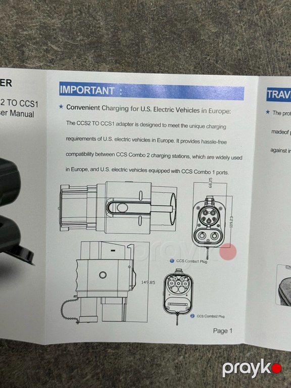 Çevirici adapter "CCS2 to CCS1" — Ehtiyat hissələri və aksesuarlar, Bakı (5)