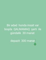 Günlük, Honda, Qalmamaq şərti ilə — Minik avtomobili icarəsi