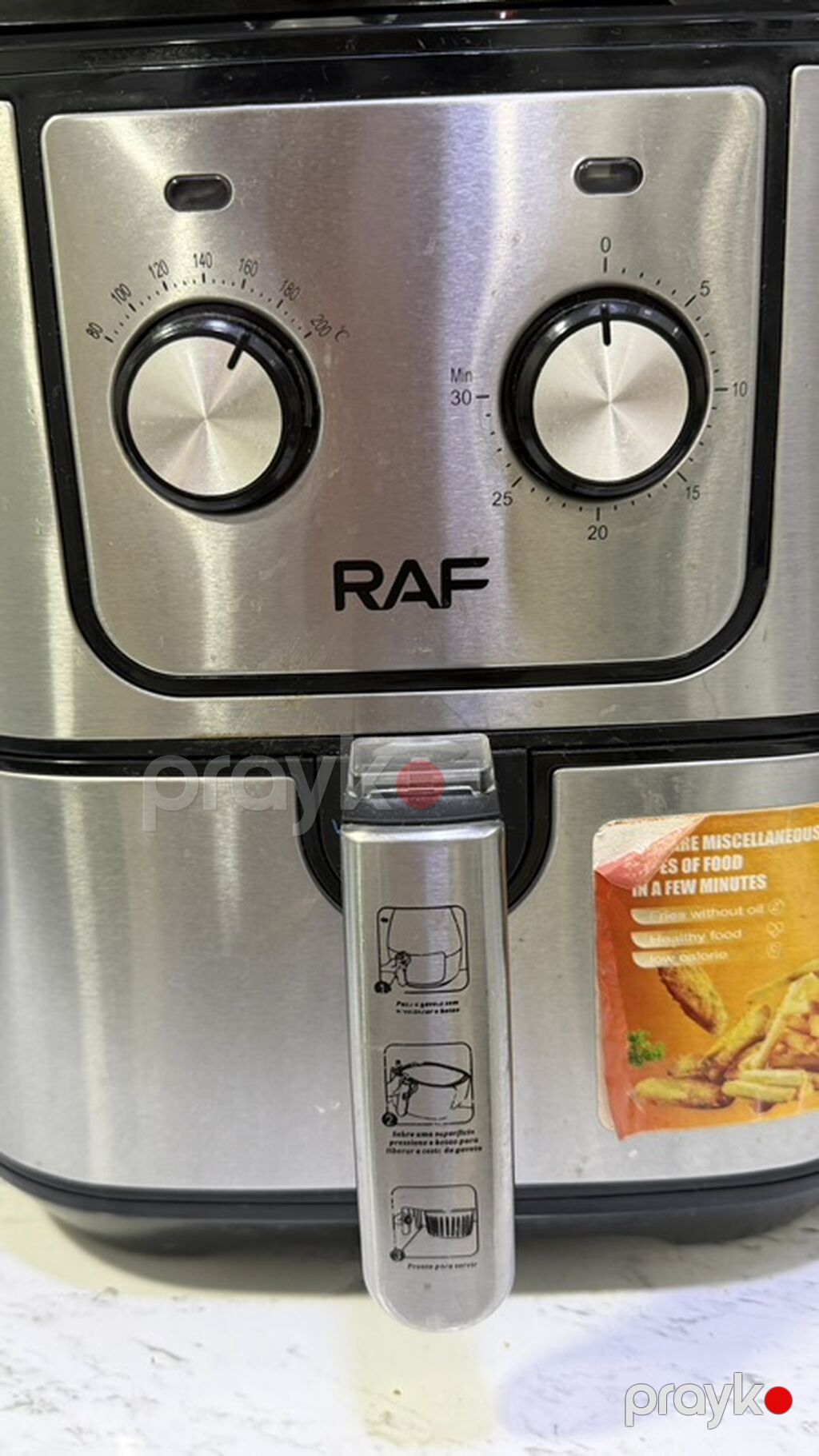 RAF hava fritözü – 8.0L kapasite - Paslanmayan poladdan korpus — Frilyör, Masazır (2)
