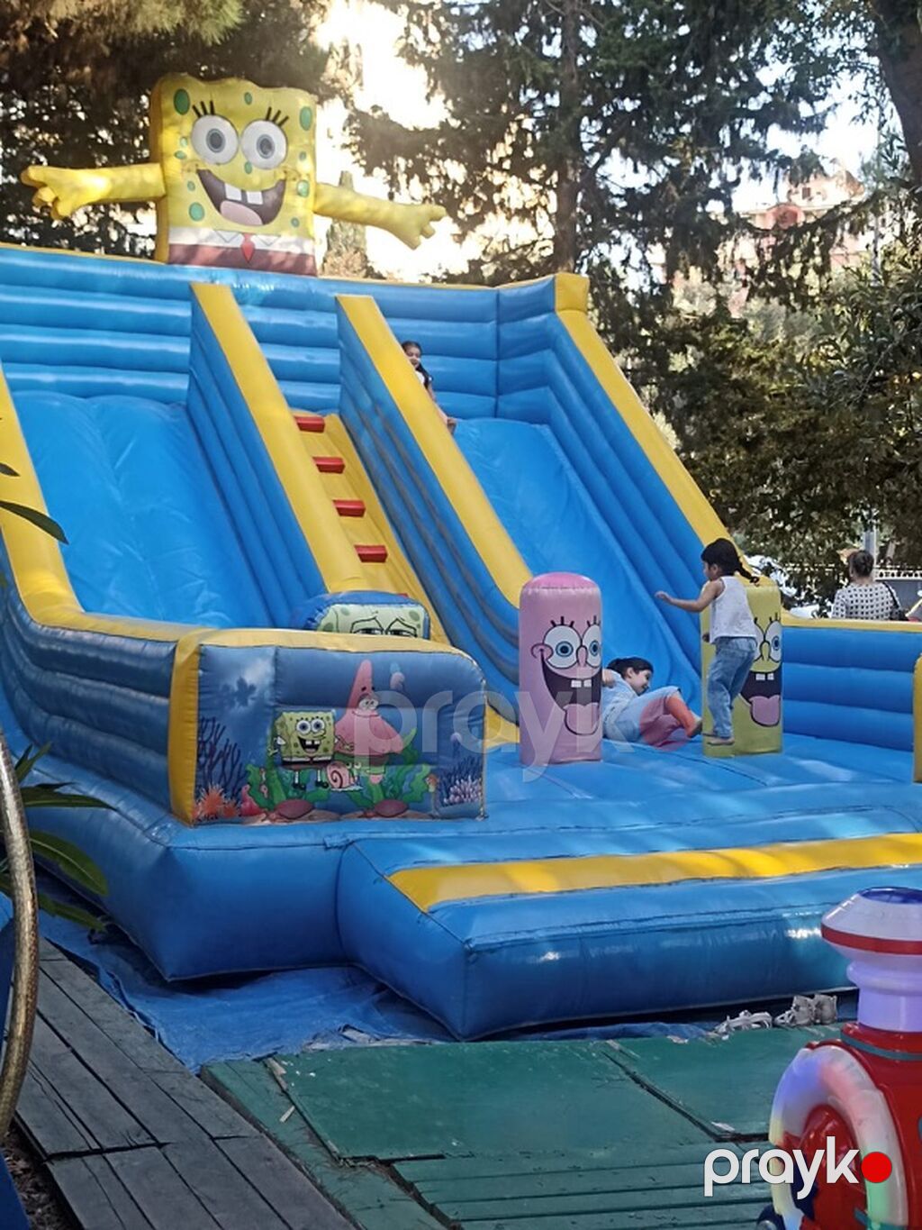Uşaq əyləncə üçün böyük şişmə attraksion – “SpongeBob” batut tematik — Digər, Sumqayıt (2)