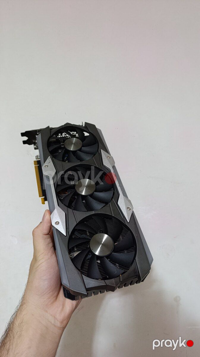GTX 1080 ti 11GB 352 bit Zotac 3 Kullerli — Kompüterlər və noutbuklar, Bakı (8)