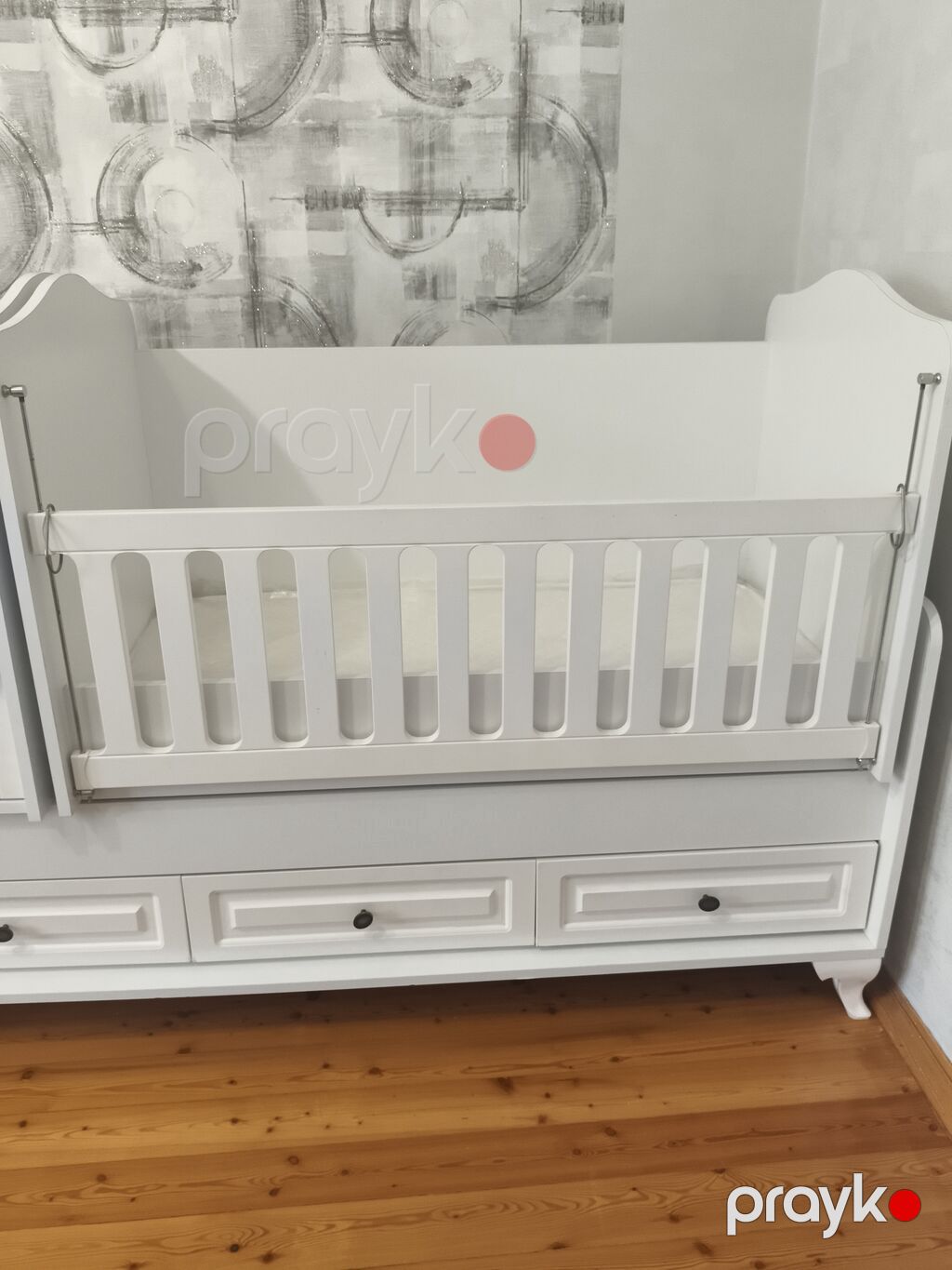 Oğlan və qız üçün, İşlənmiş, Dördbucaq, Beşik, Dəstsiz, Matras ilə, Yellənmə mexanizmi ilə — Bəşikləri, Digah (3)