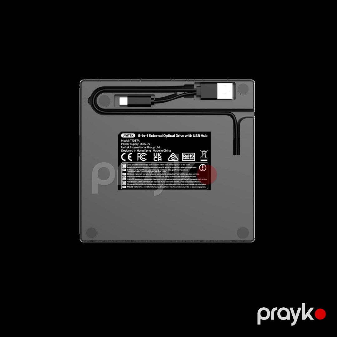 Unitek 5-i 1-də USB hub və xarici optik disk (Cd/dvd oxuyucu) cihazı — Periferik cihazlar, Bakı (3)