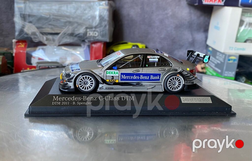 Коллекционная модель Mercedes-Benz C-class W204 #3 DTM Bruni Spengler — Modellar, Bakı (6)
