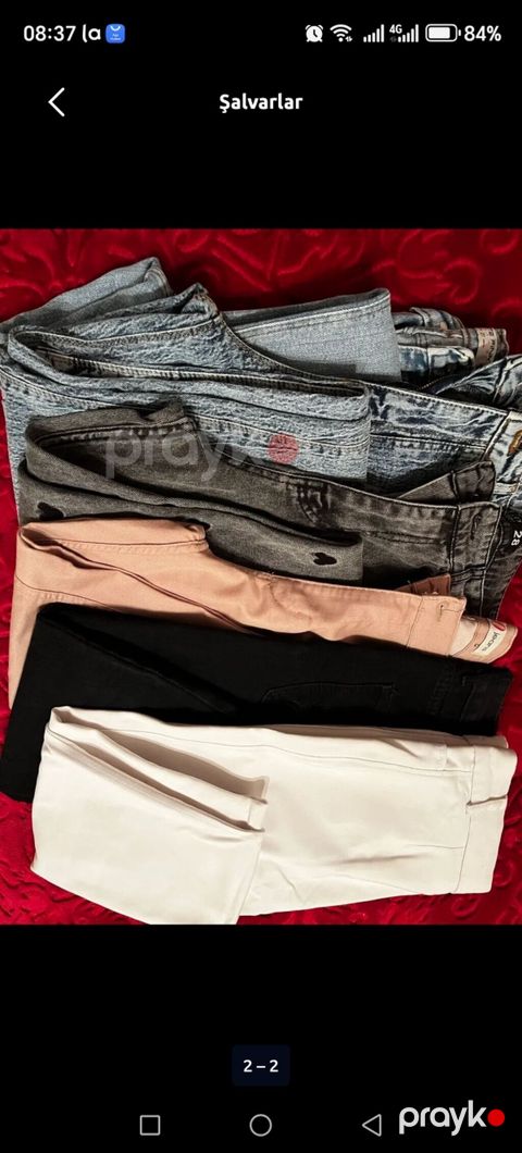 Şalvar, Dilvin, M, L, XL, rəng - Ağ — Bakı