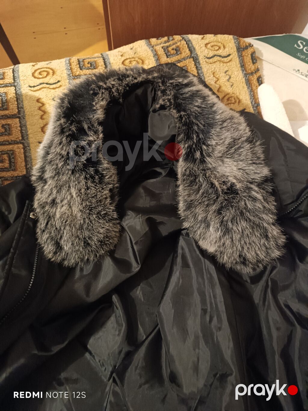 Qadınlar üçün uzun qış paltosu - Rəng: qara - Model: uzun, qış üçün — Palto, Bakı (2)
