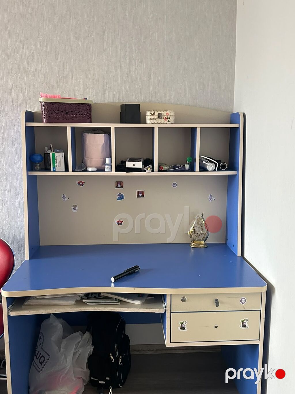 Düz masa, Polkalı, Siyirməli, Sadə laminat — Kompüter masaları və kresloları, Bakı (2)