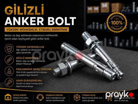 Gilizli anker bolt — Bakı