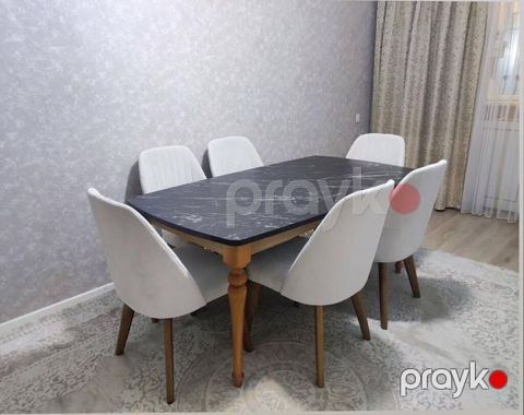 Qonaq otağı üçün, İşlənmiş, Açılmayan, Dördbucaq masa, 6 stul — Bakı