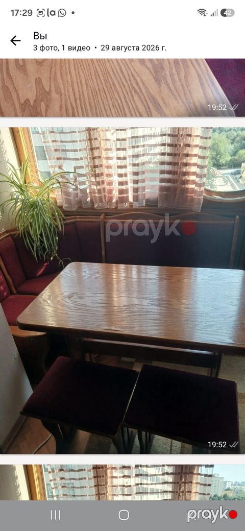 Kuxna ucun bazali taxtadan kunc divan stol.2 eded tabretka — Bakı