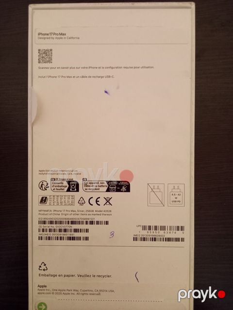 IPhone 17 Pro Max, 256 GB, Gümüşü — Masazır