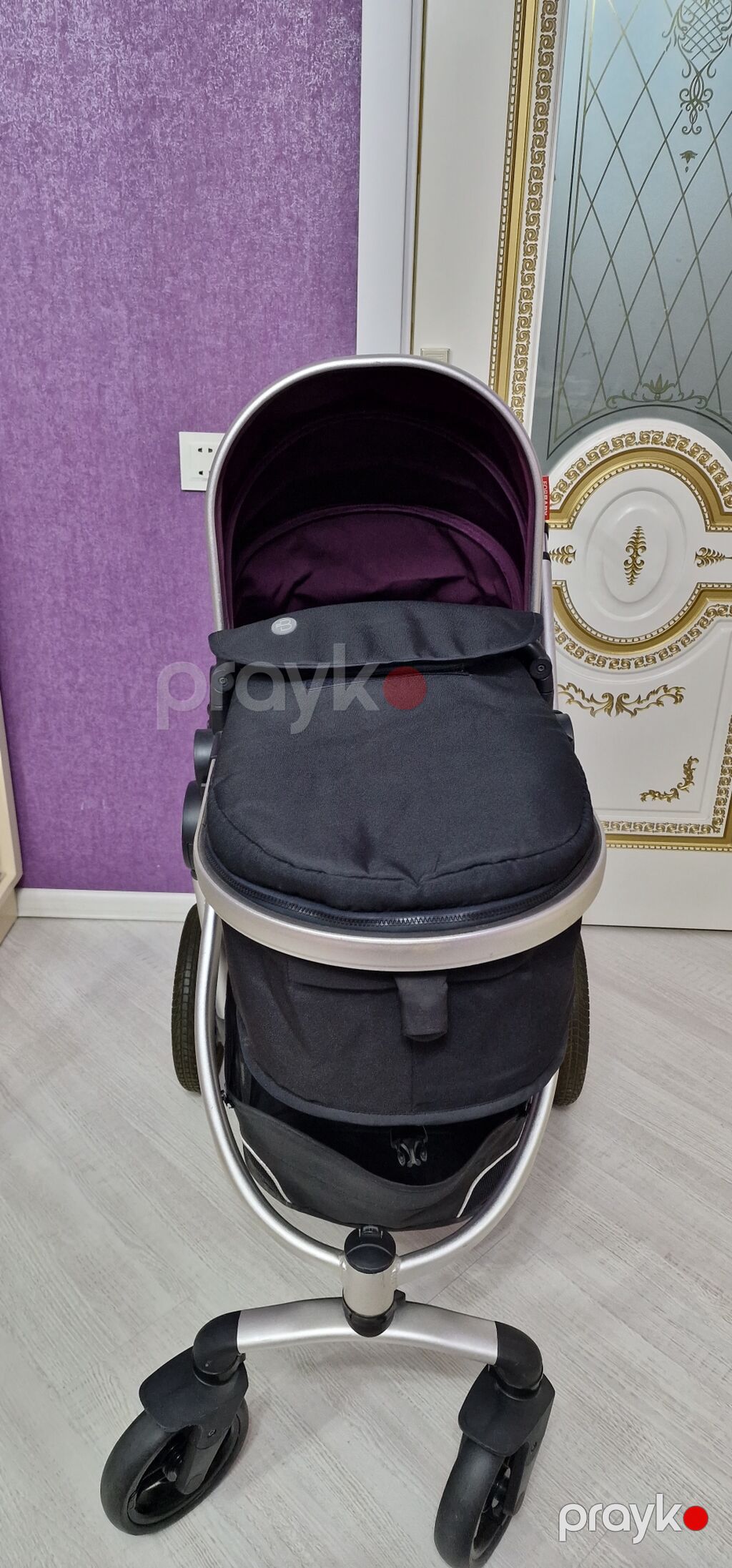 Uşaq arabası – Forbaby (bənövşəyi/qaranlıq boz) Xüsusiyyətlər — Arabalalar, Bakı (2)