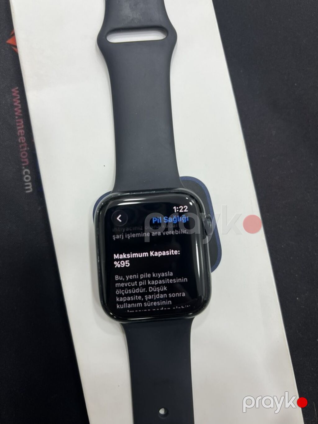 Apple watch se2/44 modeli 95% pil.sınıq cızıq yoxdu,tam vinil — Ağıllı saatlar, Qobu (5)