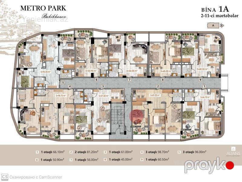 Satılır 3 otaqlı Bina evi menzil (Yeni tikili), 98.1 m², Sabunçu rayonu — Mənzil, Bakı (4)