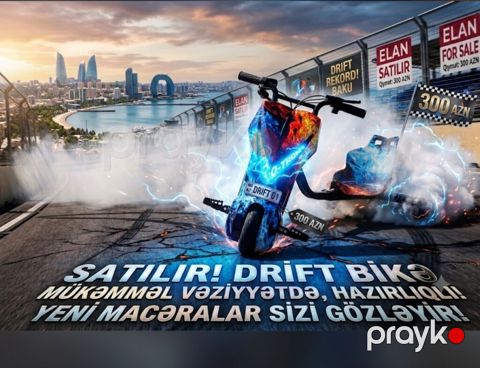 Drift Bike – şəhərdaxili adrenalin həvəskarları üçün xüsusi dizaynlı — Bakı