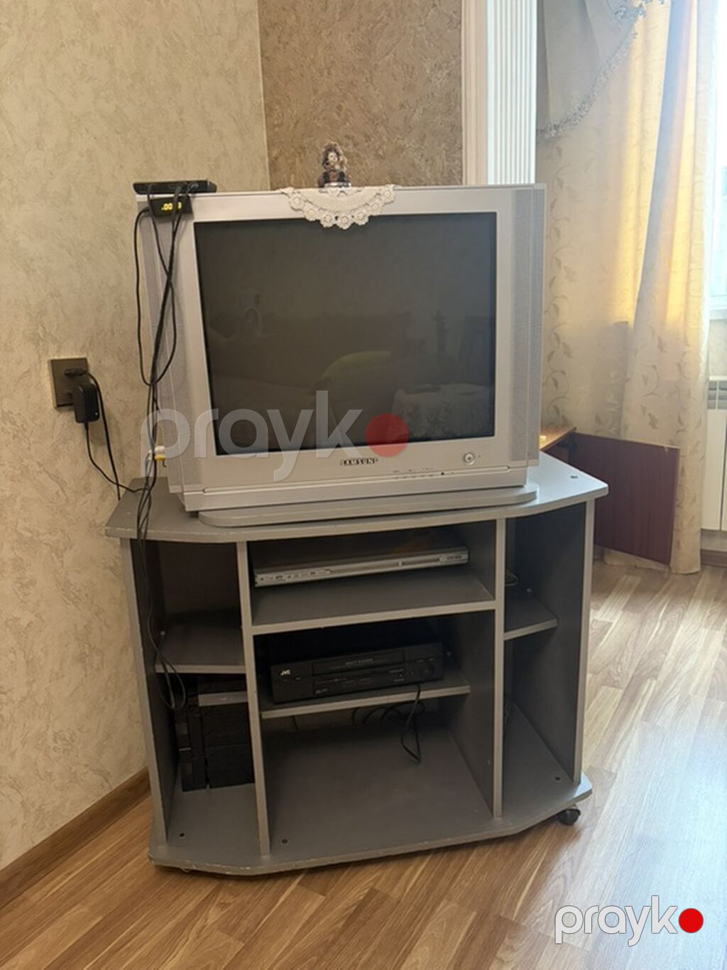 Samsung katod şüalı (CRT) televizor + TV stendi və qoşulu avadanlıqlar — Televizorlar, Bakı (2)