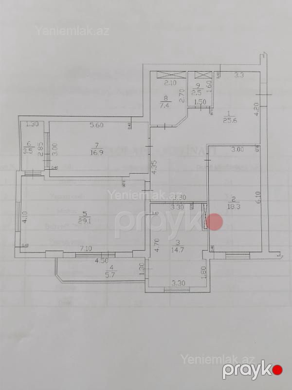 Satılır 3 otaqlı Bina evi menzil (Köhnə tikili), 123 m², 14-cü məhəllə — Mənzil, Sumqayıt (3)
