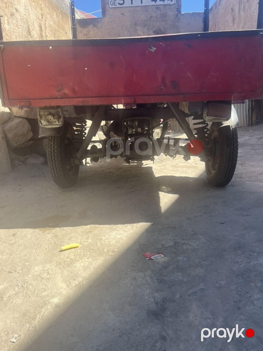 Yükdaşıma üçün üçtəkərli motosiklet (karyerli) - Konstruksiya: ön — Motosikletlər, Gəncə (3)