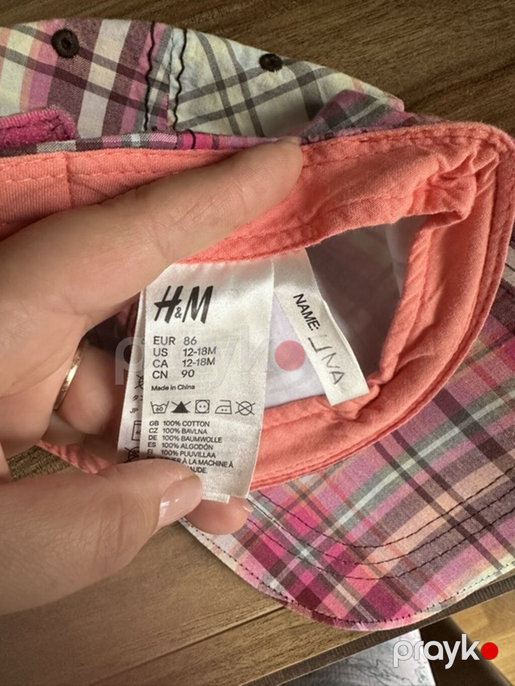 H&M uşaq beysbol papağı - Yaş/ölçü: US 12–18 ay (EUR 86, CN 90) — Uşaq aksesuarları, Masazır (2)