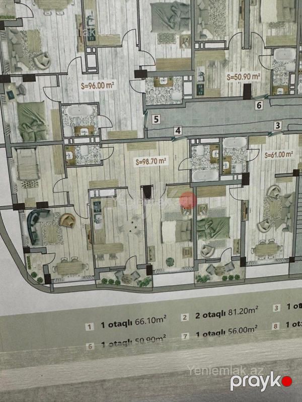 Satılır 3 otaqlı Bina evi menzil (Yeni tikili), 98.7 m², Sabunçu rayonu — Mənzil, Bakı (10)