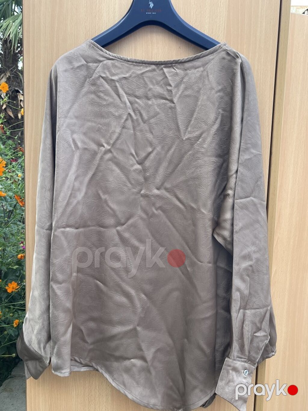 Rêves brendi qadın köynəyi/bluzu - Rəng: taupe/boz-qəhvəyi - Parça — Köynək, Bakı (3)