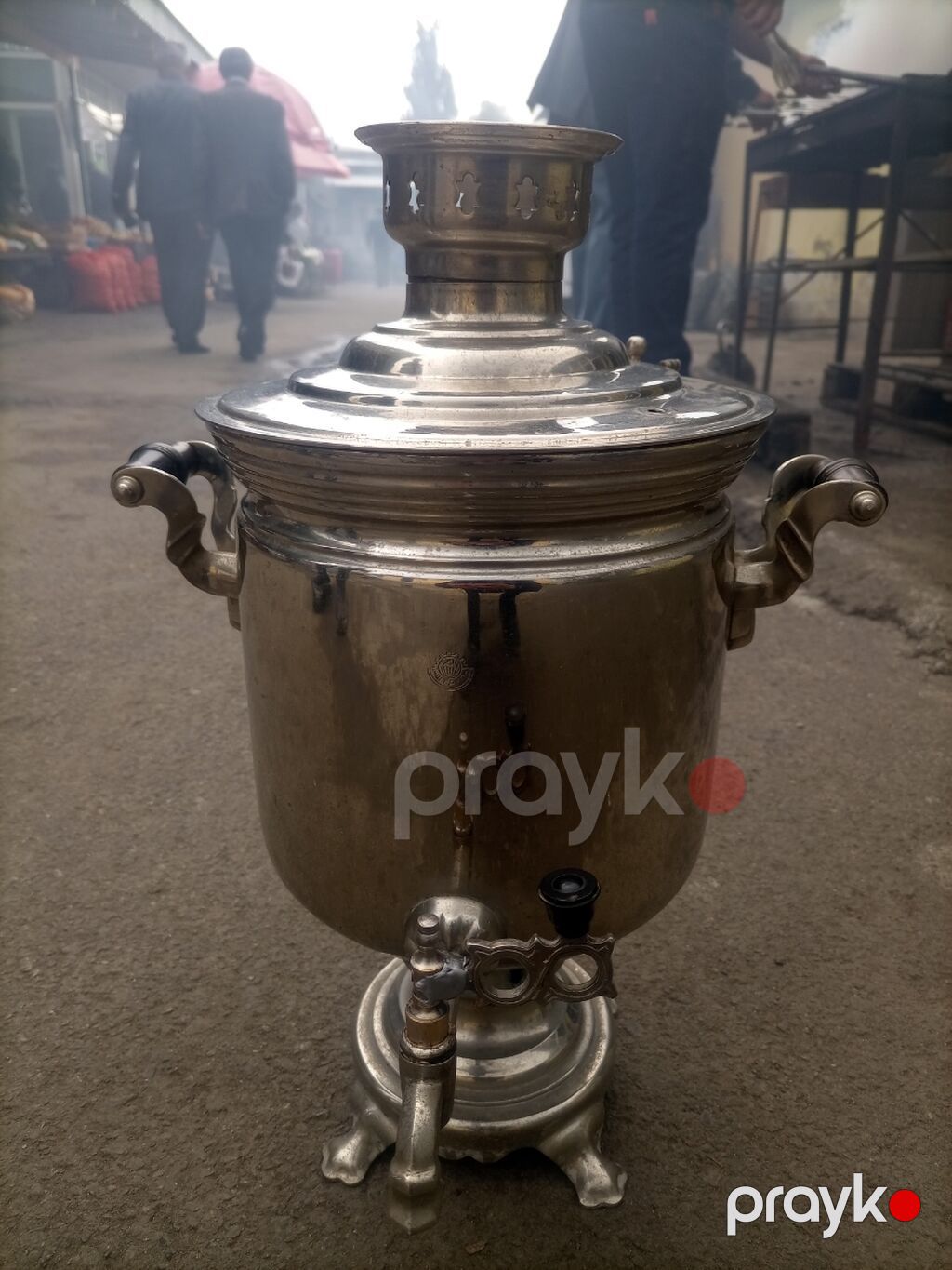 Klassik kömür/sobada yanan samovar - Material: cilalı metal — Samovarlar, Bakı (2)
