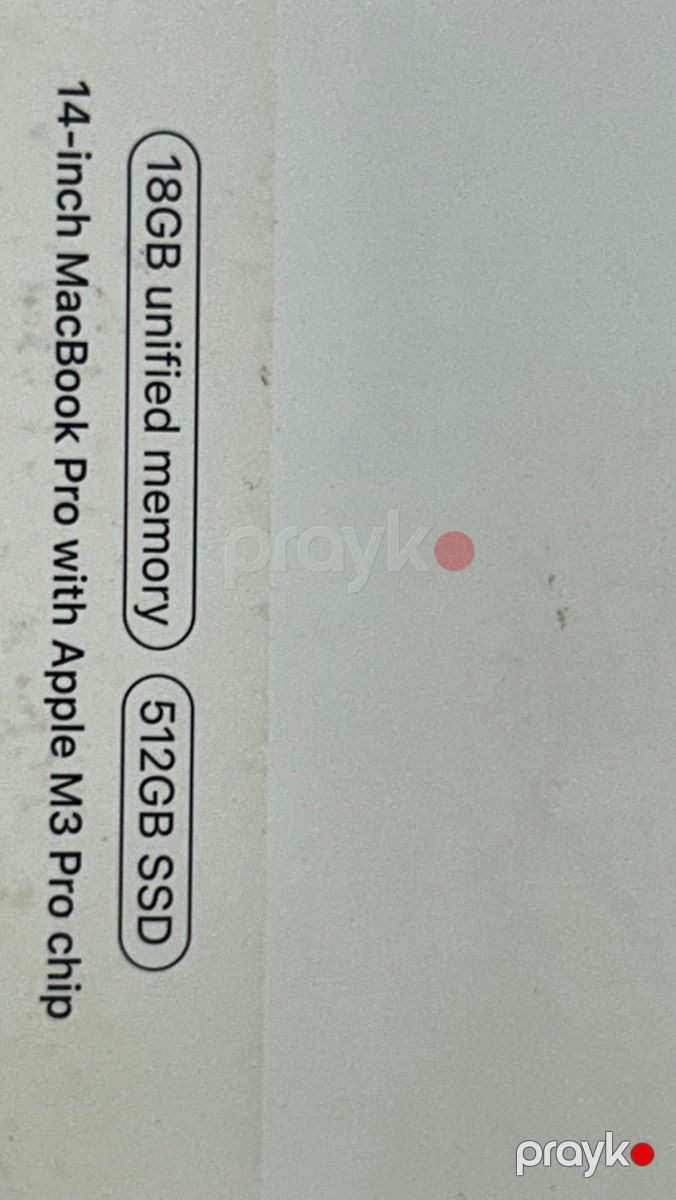 Apple MacBook Pro M3 18GB/512GB — Noutbuklar, Bakı (4)