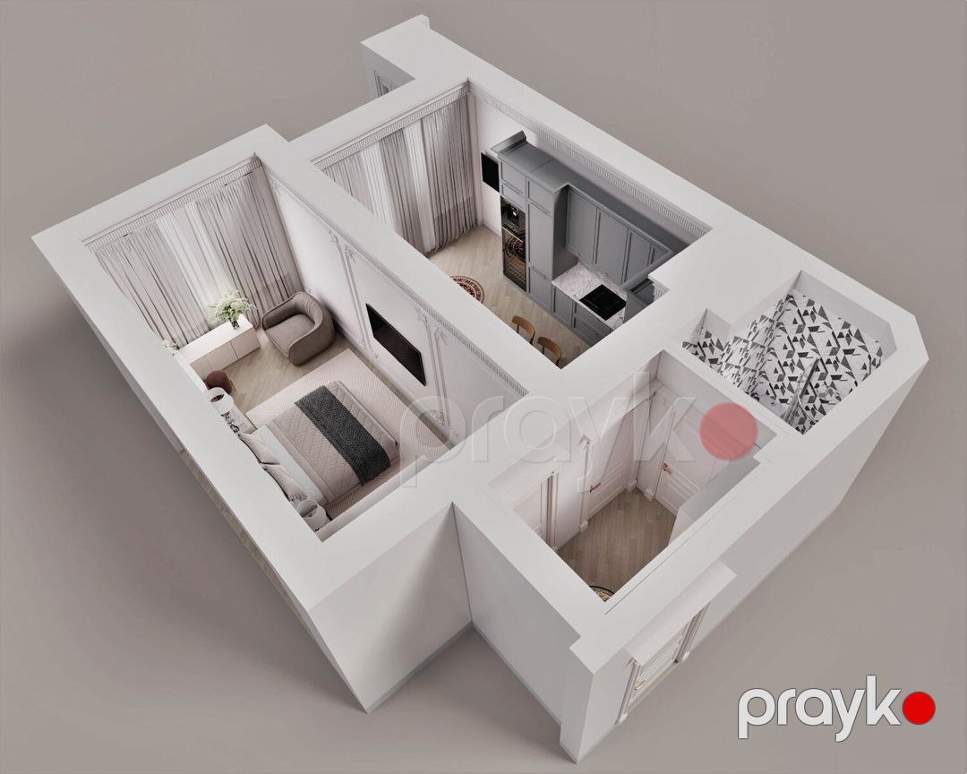Satılır 1 otaqlı yeni tikili 60.4 m² — Mənzil, Gəncə (2)