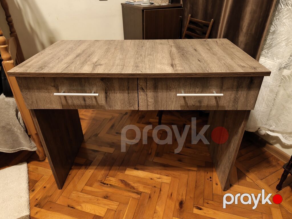Yazı/İş masası – 2 çekmecəli - Material: ağac teksturalı laminat — Masalar, Bakı (2)