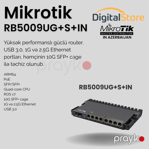 MikroTik RB5009UG+S+IN — Bakı