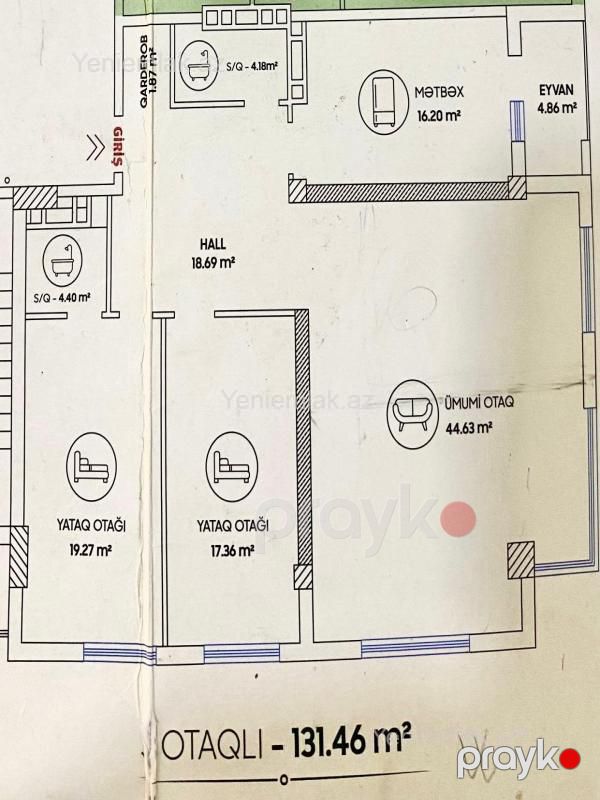 Satılır 4 otaqlı Bina evi menzil (Yeni tikili), 132 m², Səbail rayonu — Mənzil, Bakı (2)