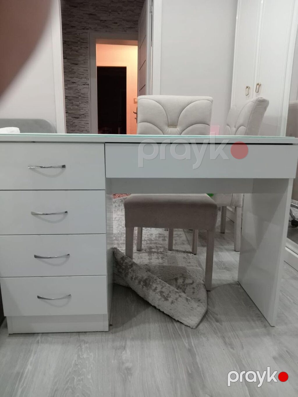 Düz masa, Siyirməli, Polkalı, Şüşə, Azərbaycan, Kredit yoxdur — Salon mebeli, Gəncə (3)