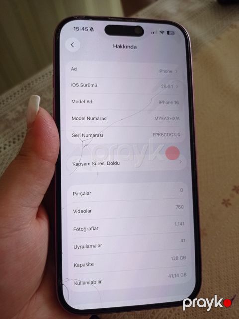 Apple iPhone 16 Pink 128 GB — Bakı