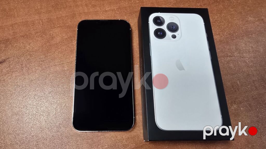 IPhone 13 Pro, 128 GB, White Titanium, Zəmanət, Face ID, Sənədlərlə — Apple iPhone, Neftçala (2)