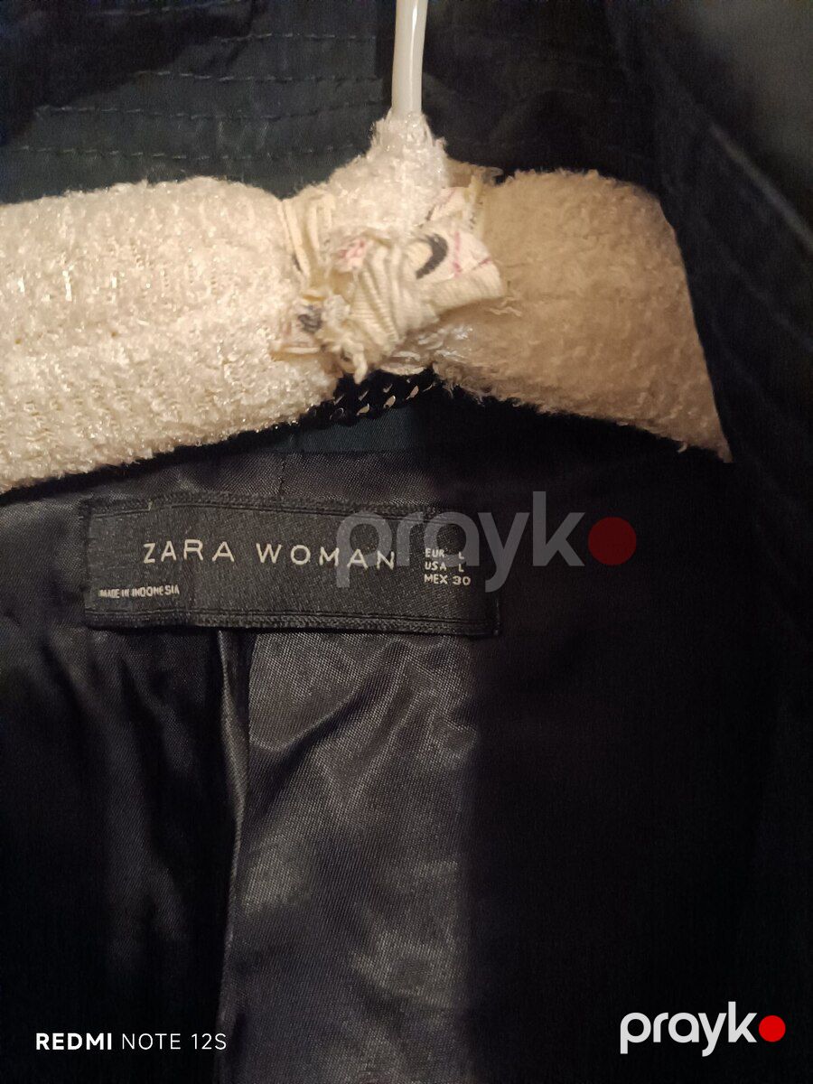 Zara Woman qadın trenc-kotu, ölçü L, tünd yaşıl — Xarici geyim, Bakı (2)