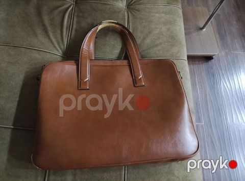 Portfel tipli kişi çantası – Zara - Material: qəhvəyi rəngdə süni — Bakı