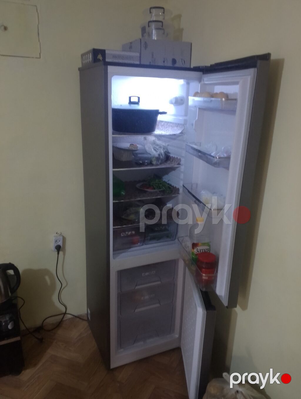Artel iki qapılı soyuducu - Rəng: tünd boz (inox effekti) - Qapı — Soyuducular, Digah (2)