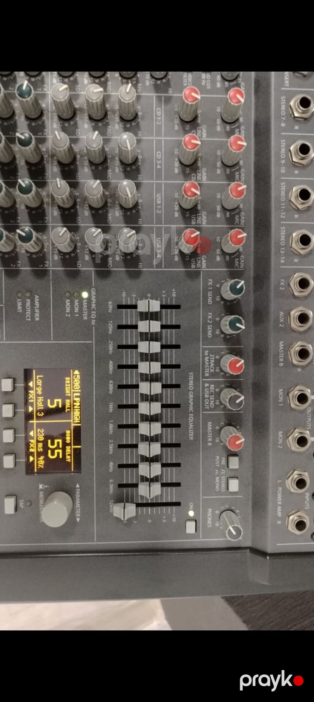 Dynacord PowerMate 1000-3/1000 gücləndiricili mikser - Güclü inteqrə — Studiya və konsert üçün, Bakı (2)