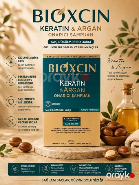 Şampun Keratin Saç tökülməsinə qarşı — Bakı