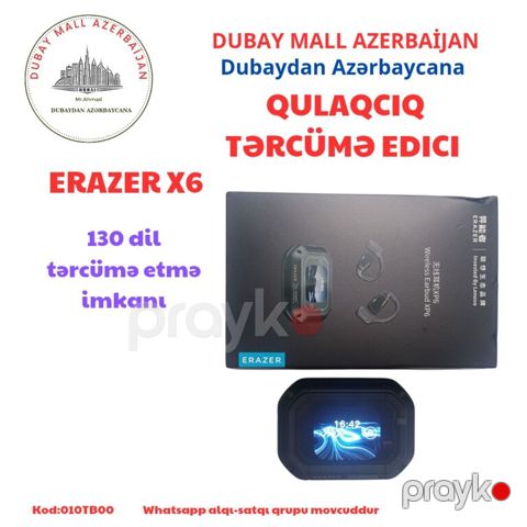 "Erazer X6" tərcümə qulaqcıq — Bakı