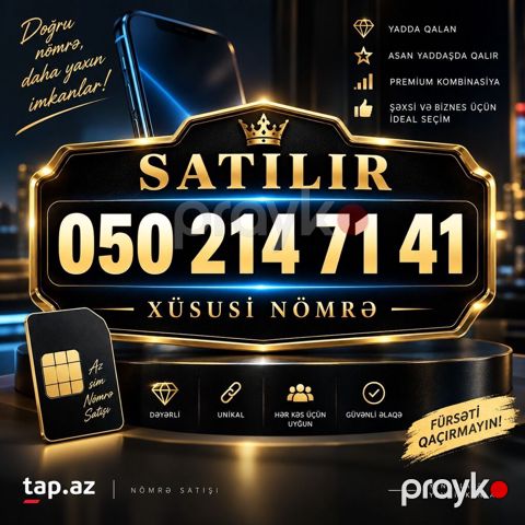 Xüsusi mobil nömrə satışı – premium kombinasiyalı, yadda qalan və asan — Saray
