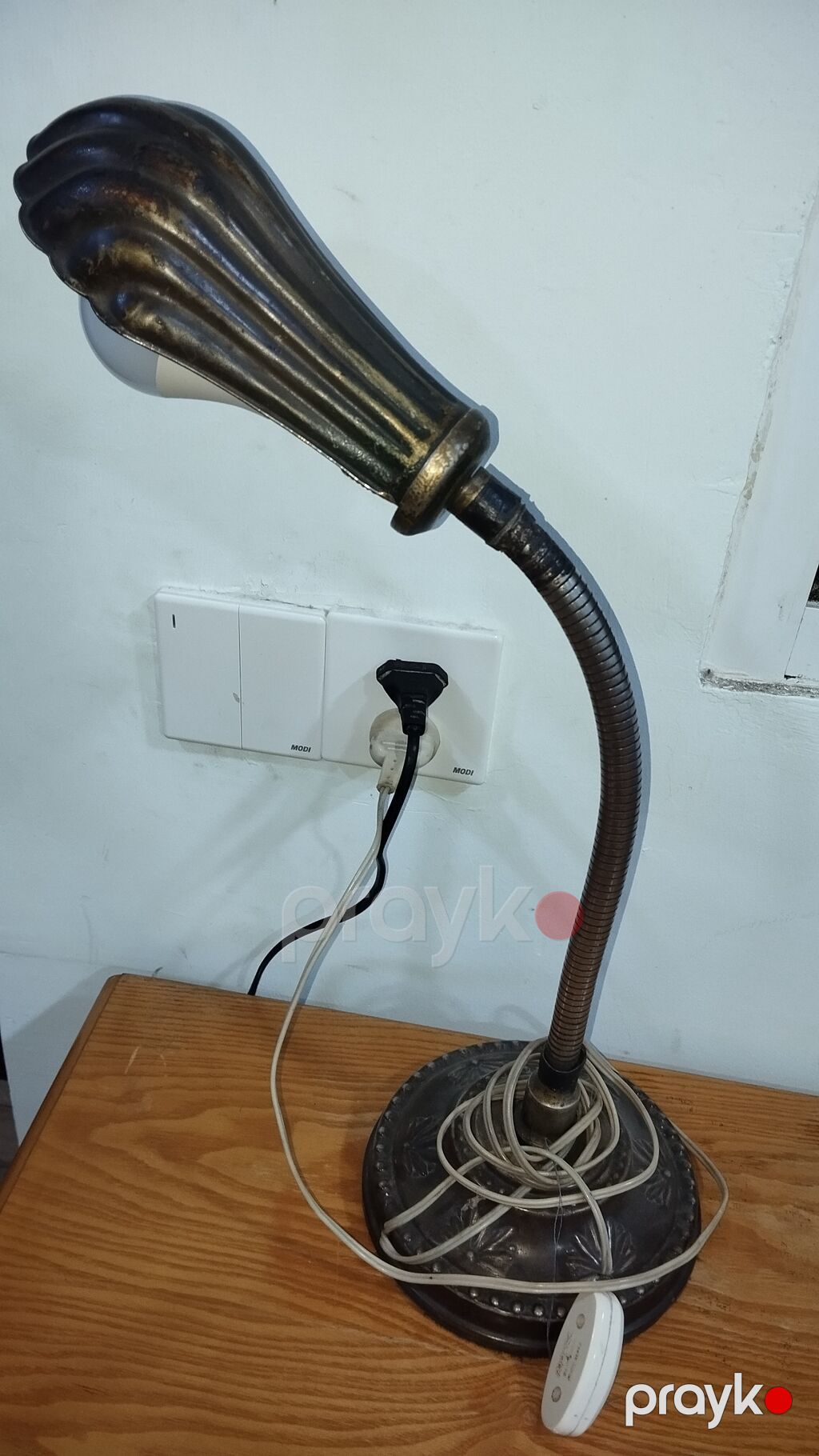 Masaüstü işıq lampası – retro tərzli, metal gövdəli - Klassik/retro — Döşəmə və stol lambaları, Bakı (2)