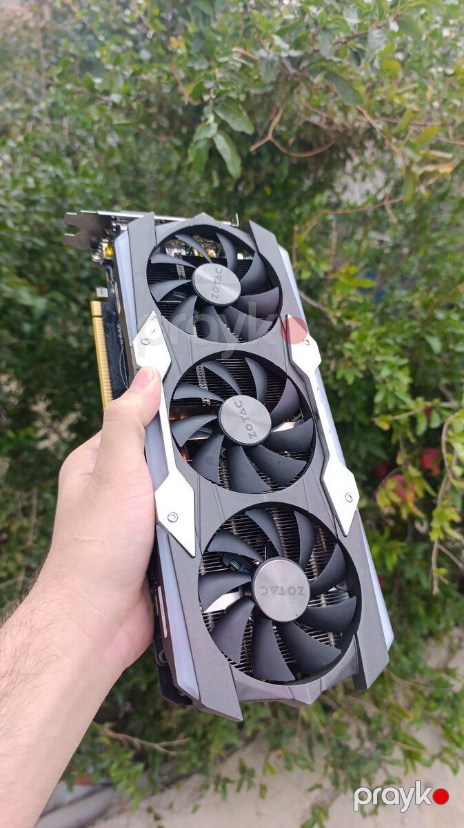 GTX 1080 ti 11GB 352 bit Zotac 3 Kullerli — Kompüterlər və noutbuklar, Bakı (5)