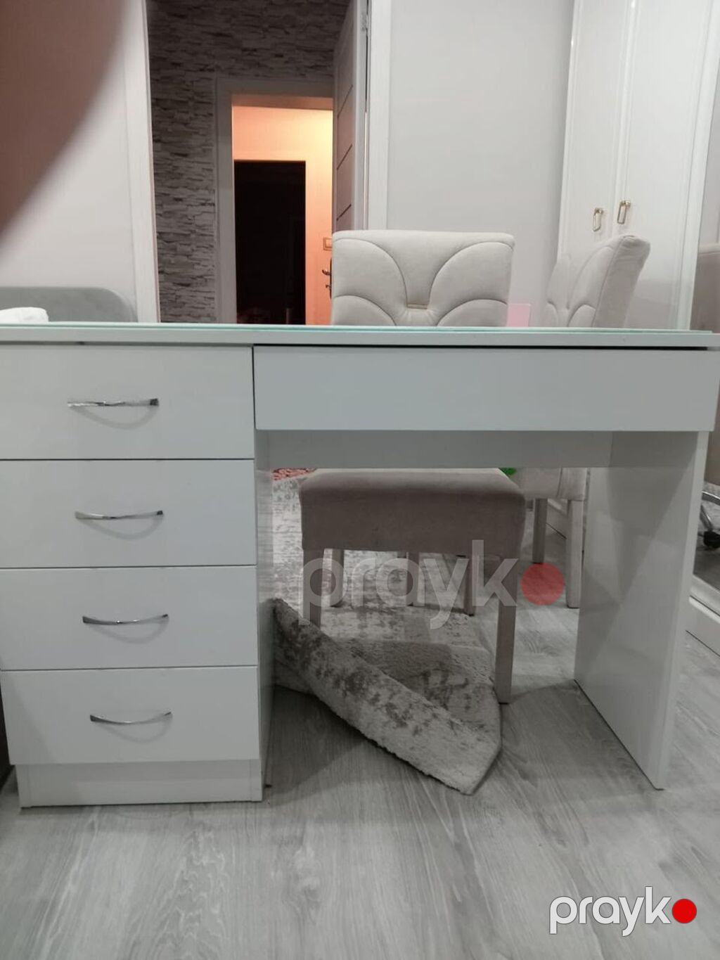 Düz masa, Siyirməli, Polkalı, Parlaq laminat, Belarusiya, Kredit yoxdur — Salon mebeli, Gəncə (3)