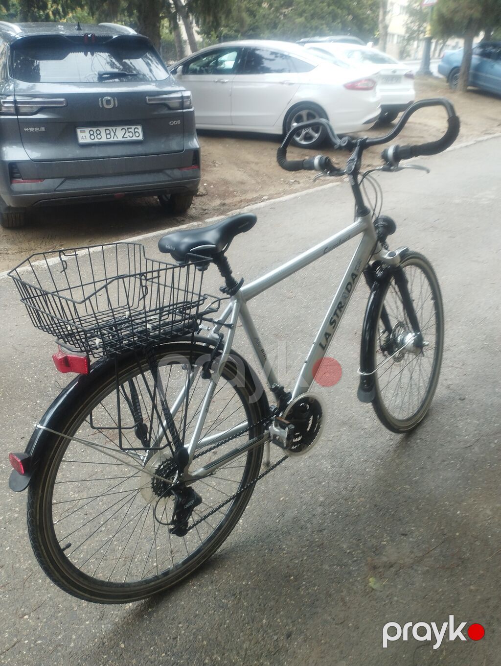Şəhər/trekking tipli velosiped – La Strada Comfort - Rəng: gümüşü — Yol velosipedləri, Bakı (4)