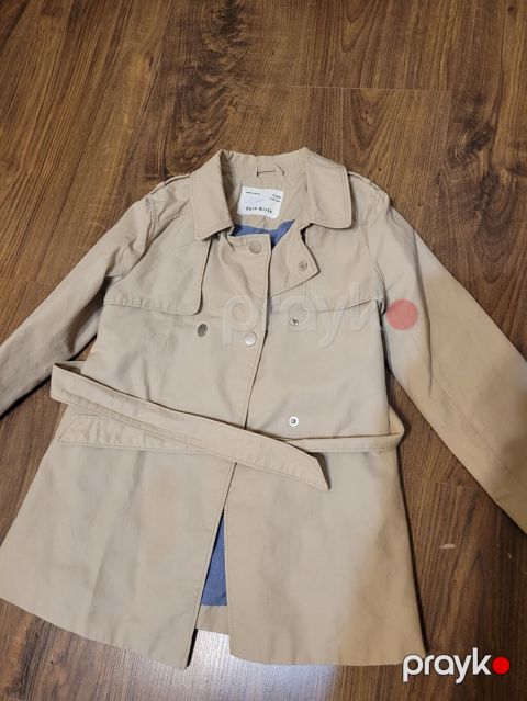 Zara Girls trençkot - Brend: Zara Girls - Rəng: bej - Model: qolsuz — Bakı